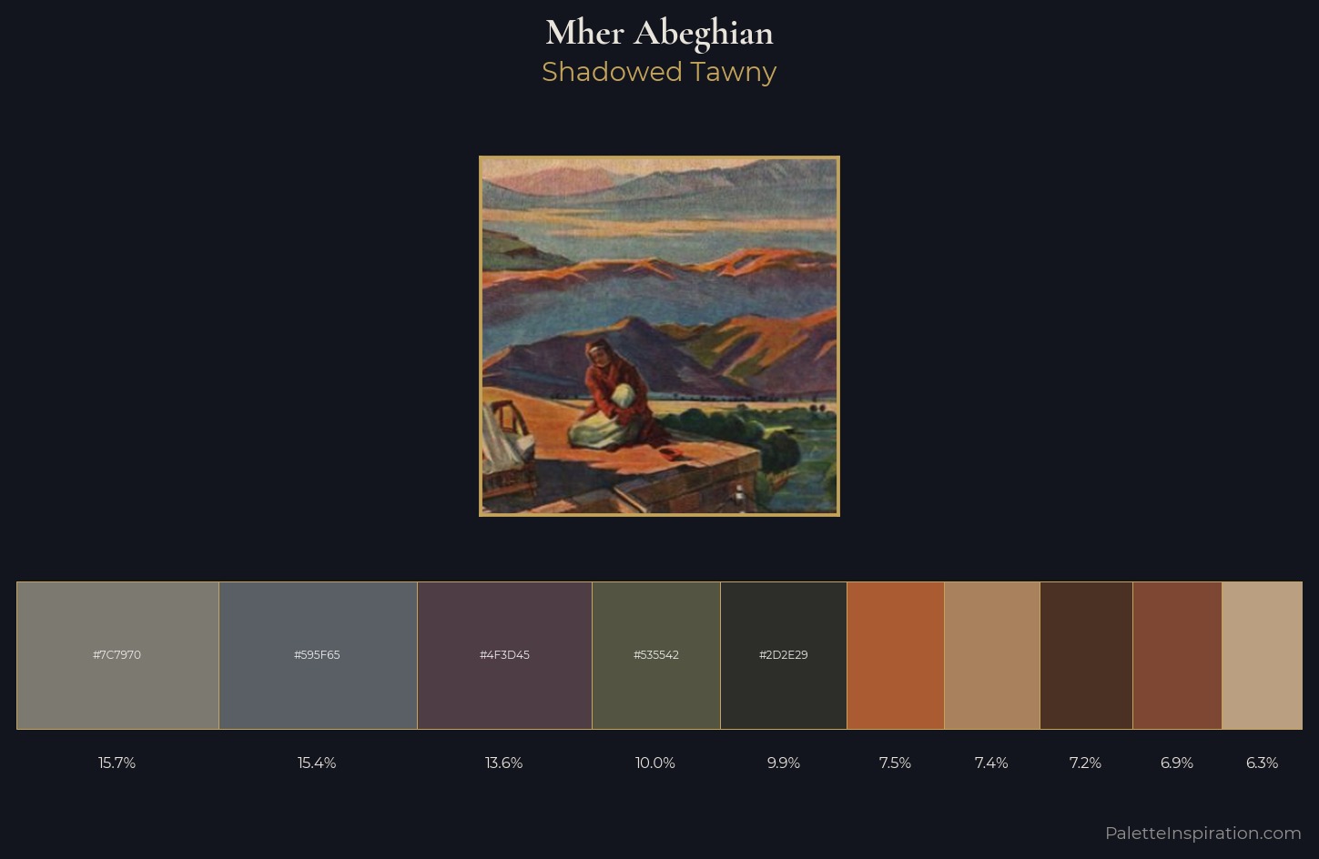 Mher Abeghian Palette 1 — Shadowed Tawny