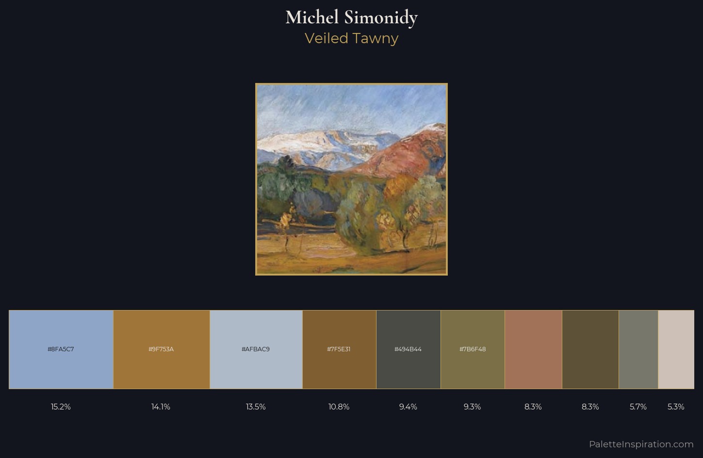 Michel Simonidy Palette 3 — Veiled Tawny