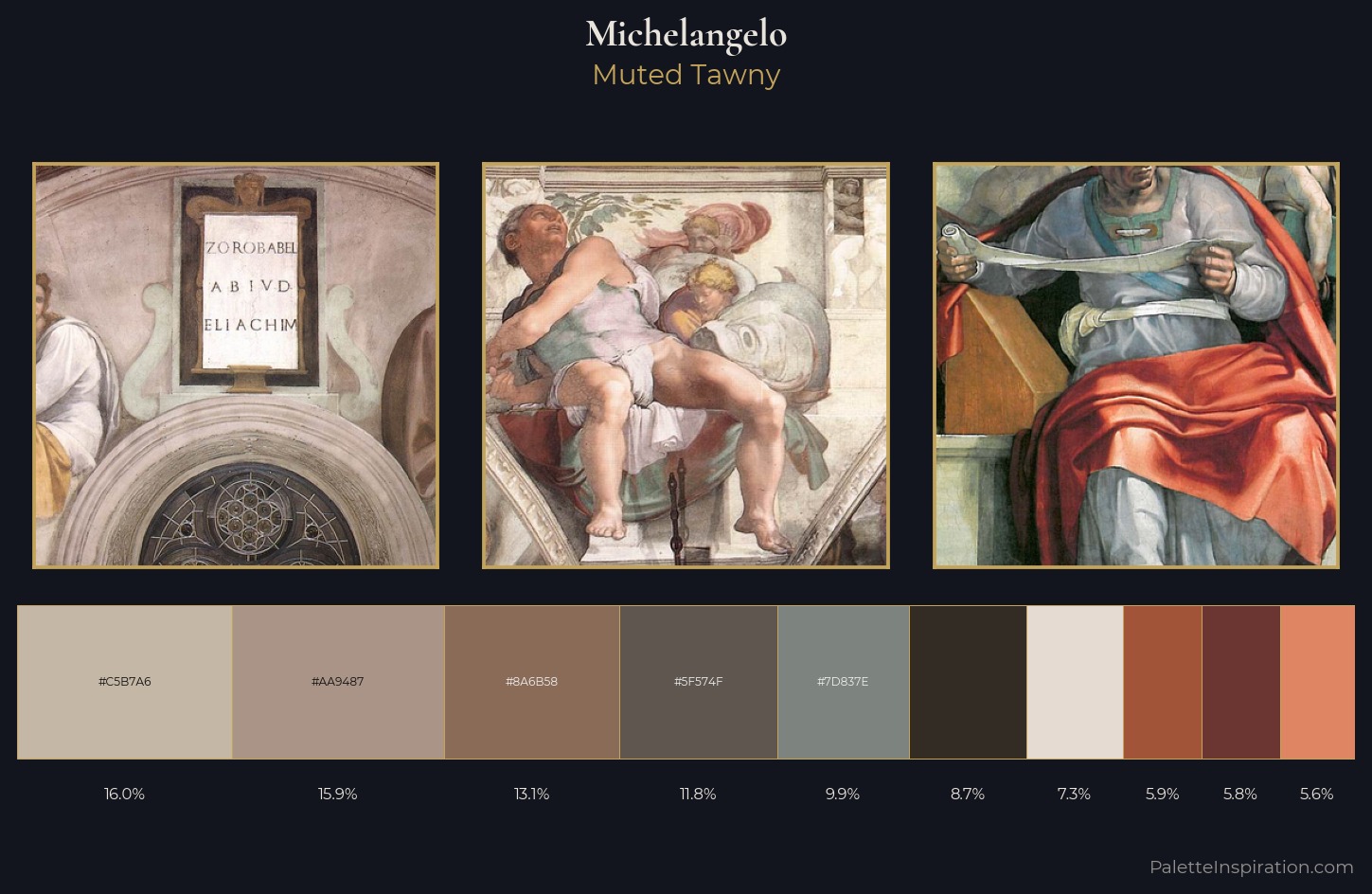 Michelangelo Palette 6 — Muted Tawny