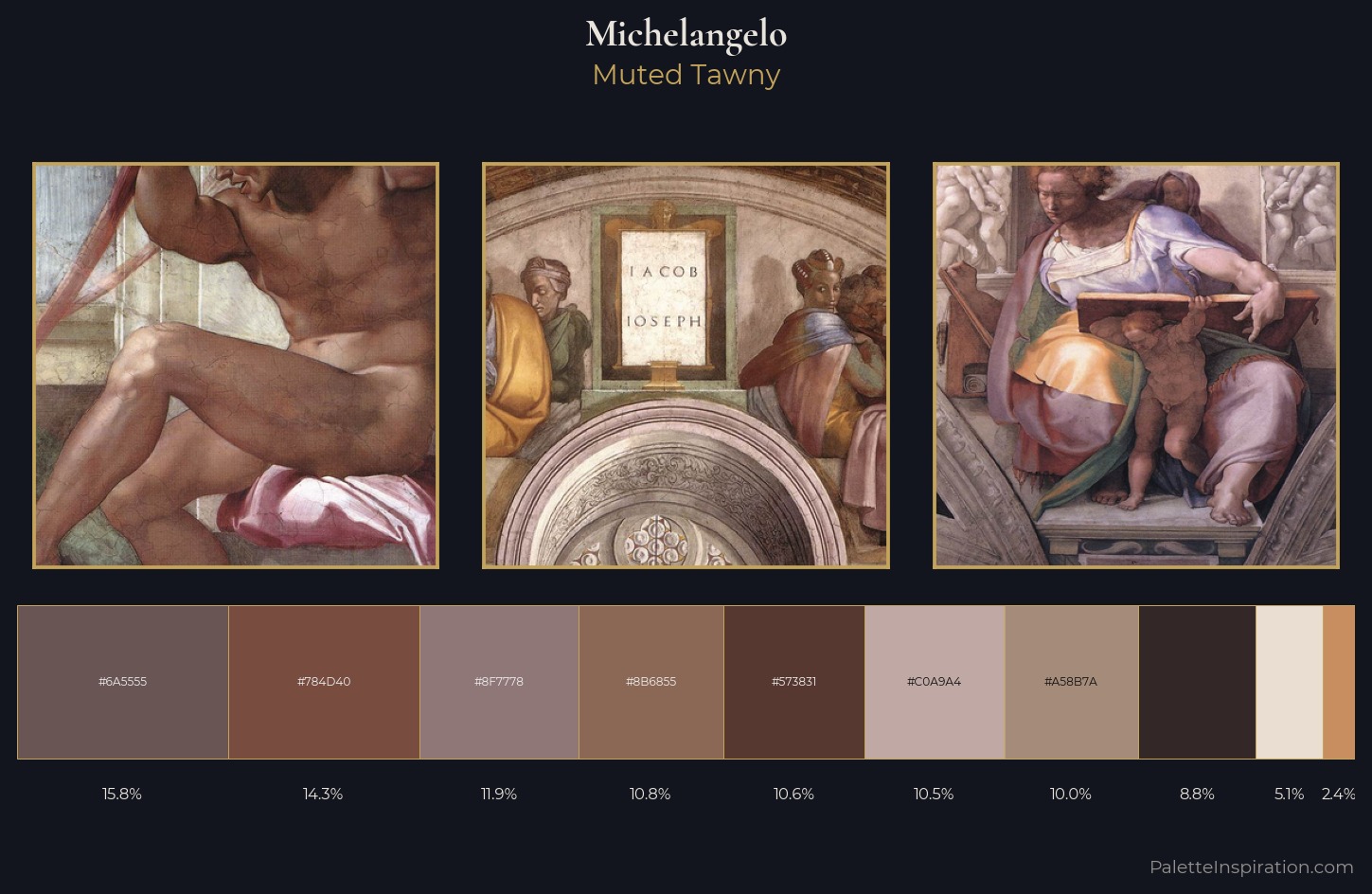 Michelangelo Palette 8 — Muted Tawny