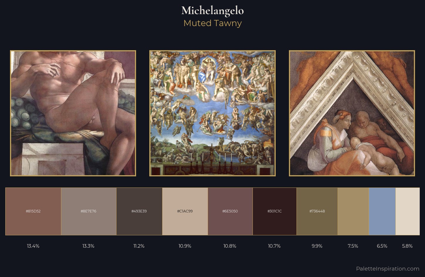 Michelangelo Palette 9 — Muted Tawny