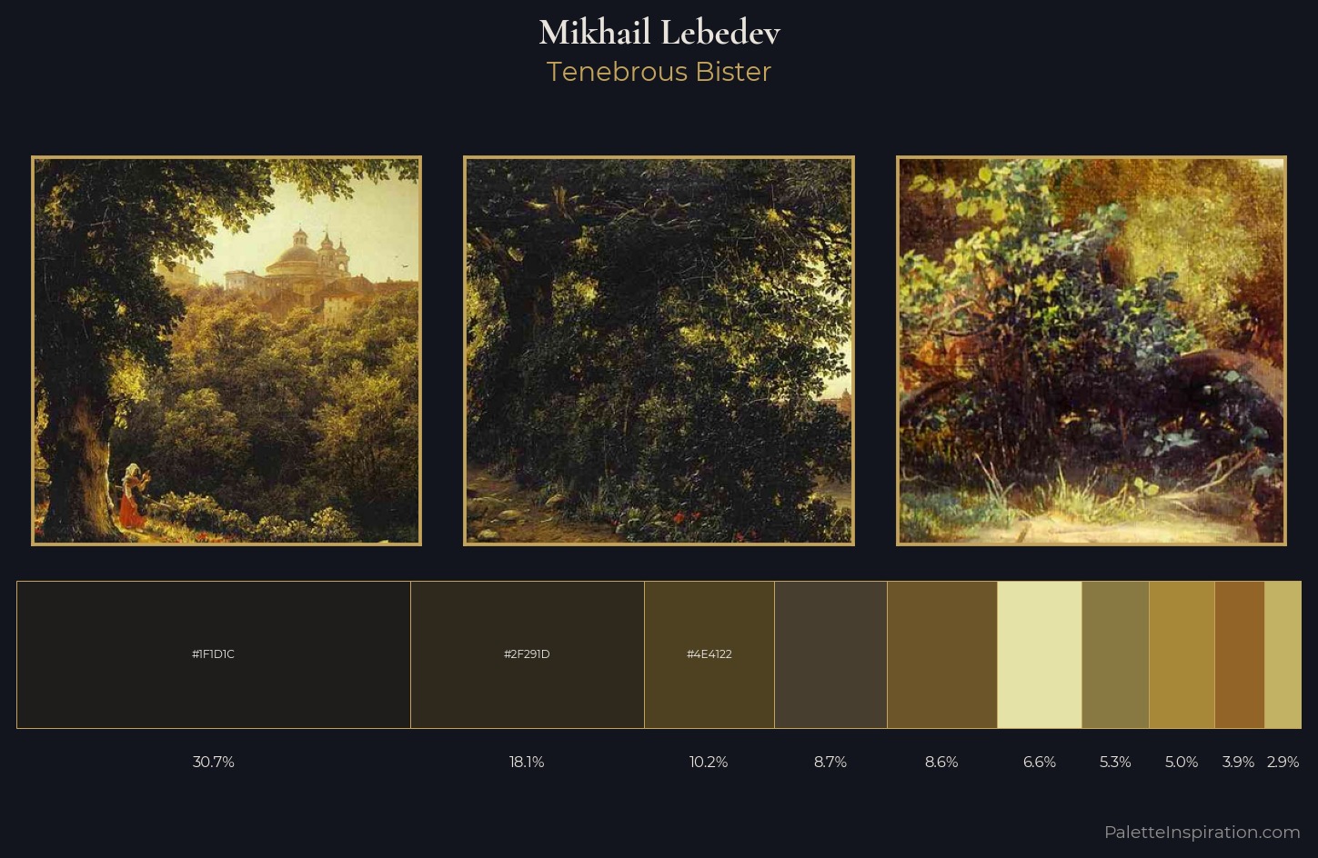 Mikhail Lebedev Palette 5 — Tenebrous Bister