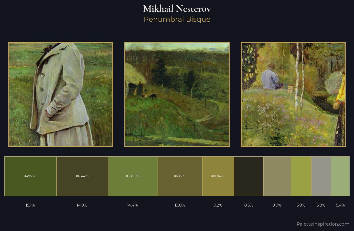 Mikhail Nesterov Palette 8 — Penumbral Bisque
