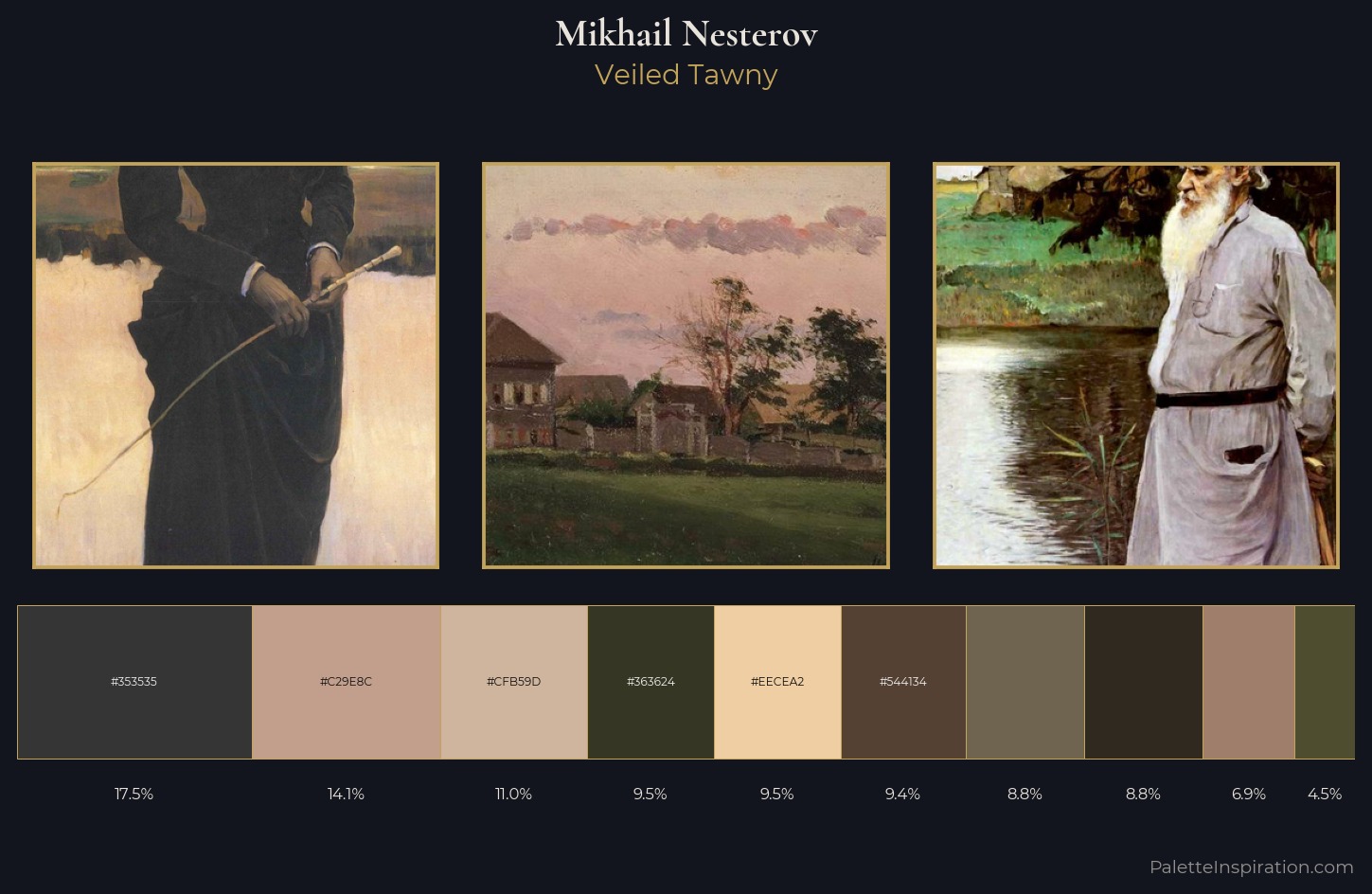 Mikhail Nesterov Palette 10 — Veiled Tawny