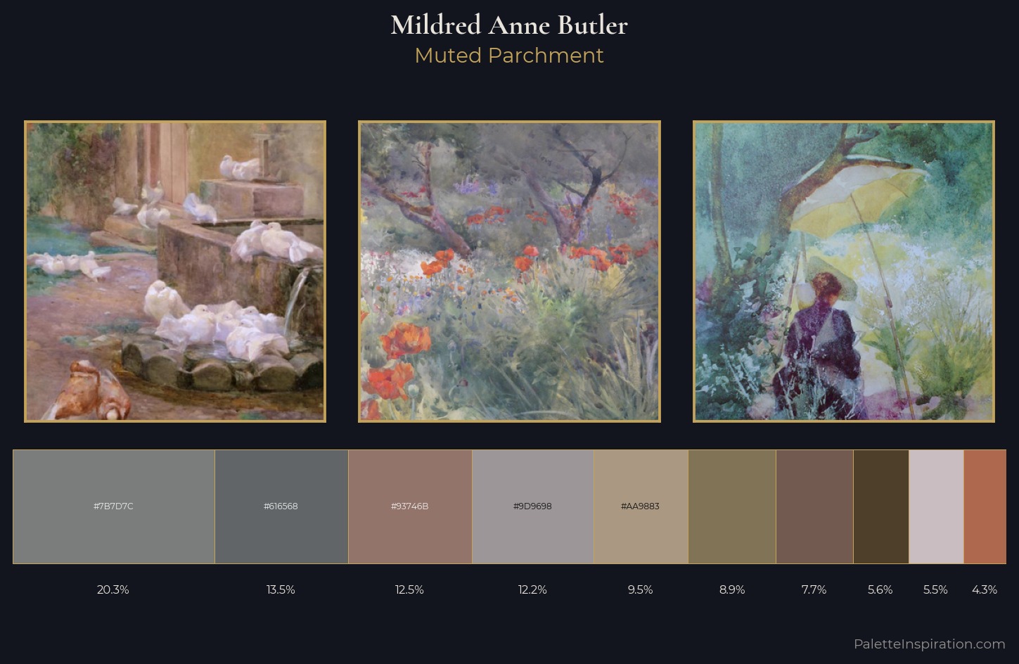Mildred Anne Butler Palette 3 — Muted Parchment