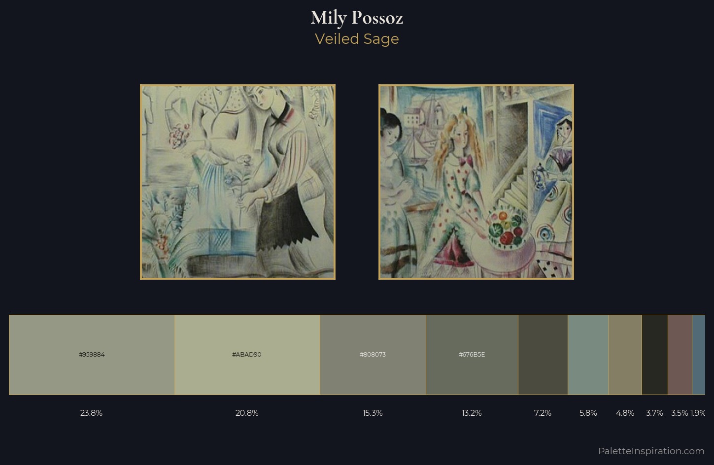 Mily Possoz Palette 4 — Veiled Sage