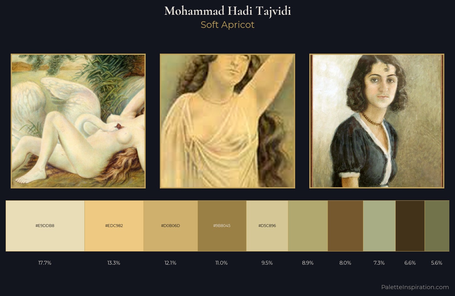 Mohammad Hadi Tajvidi Palette 1 — Soft Apricot