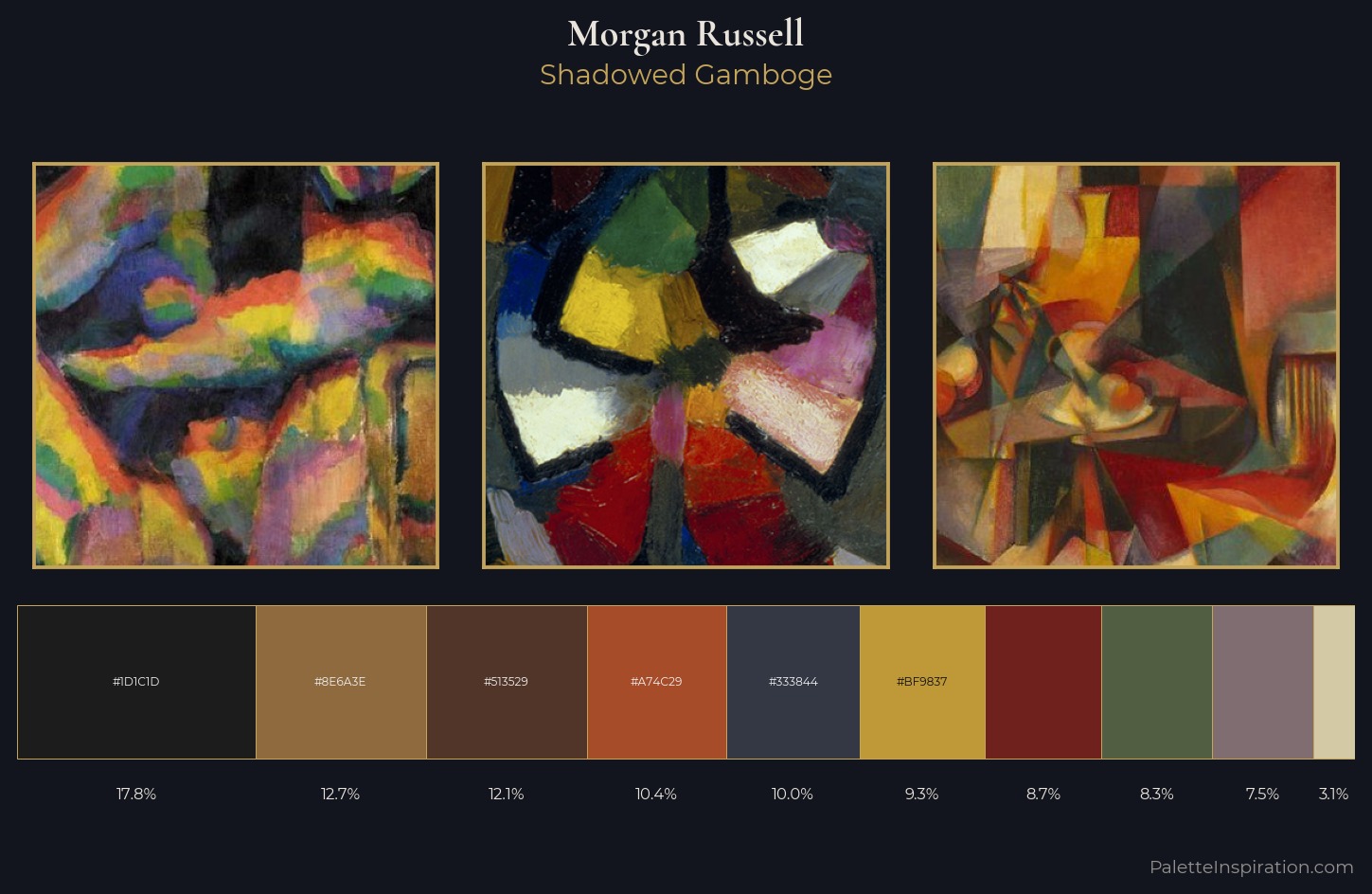 Morgan Russell Palette 3 — Shadowed Gamboge