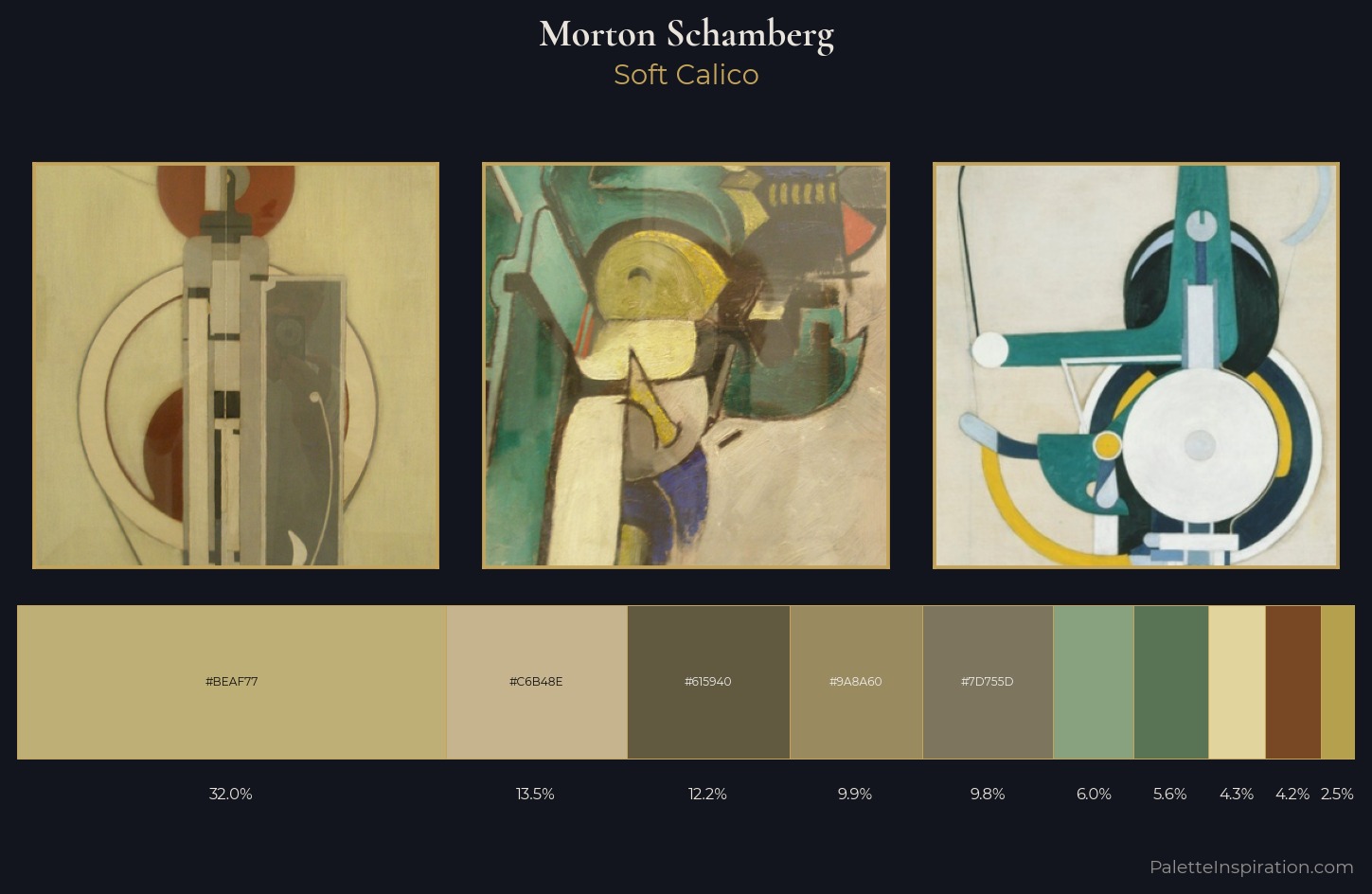 Morton Schamberg Palette 1 — Soft Calico