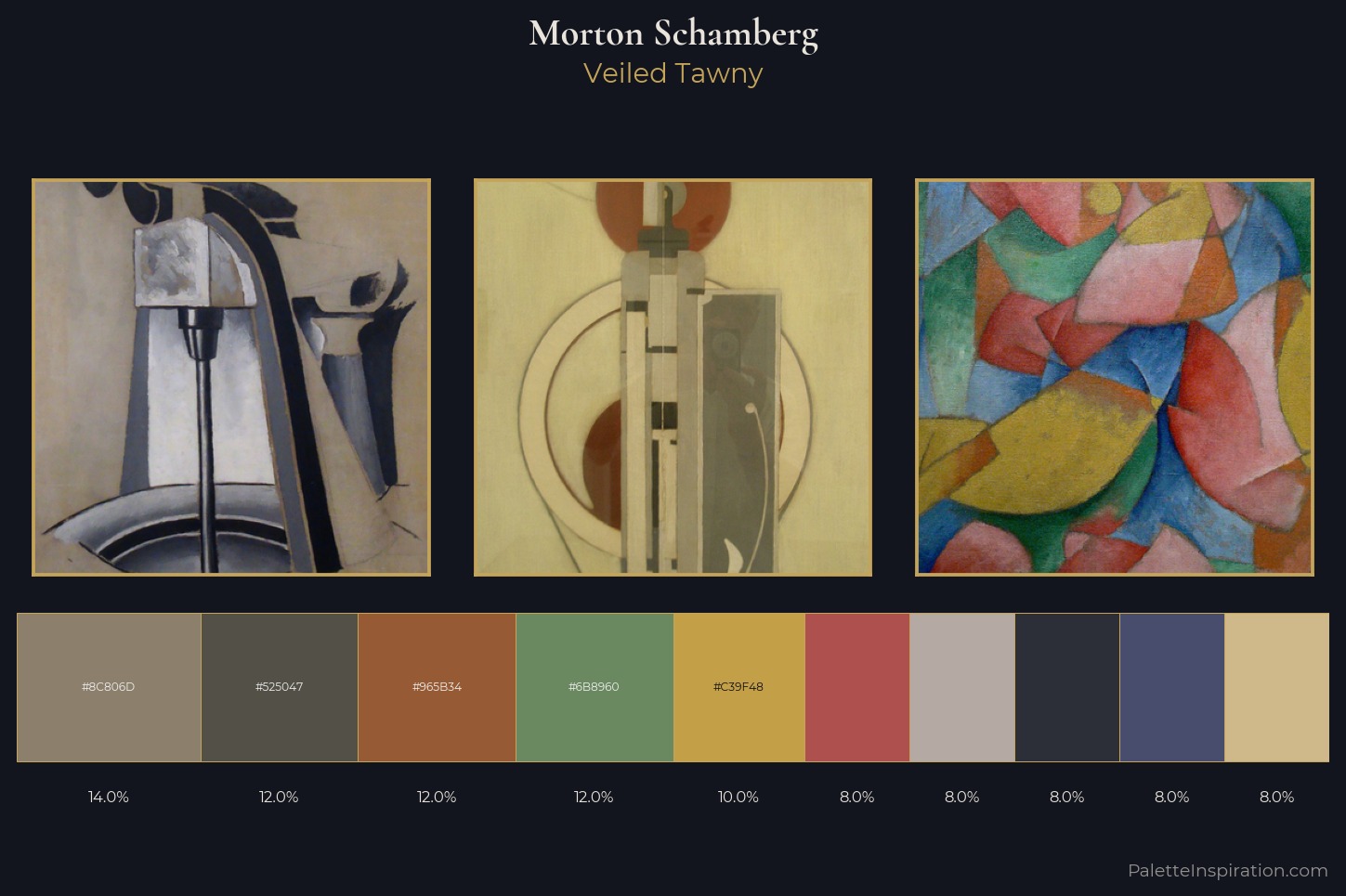 Morton Schamberg Master Palette — Veiled Tawny