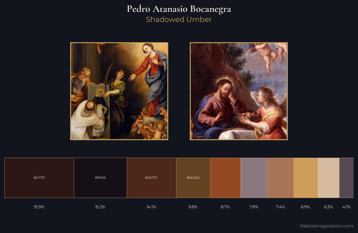 Pedro Atanasio Bocanegra Palette 1 — Shadowed Umber