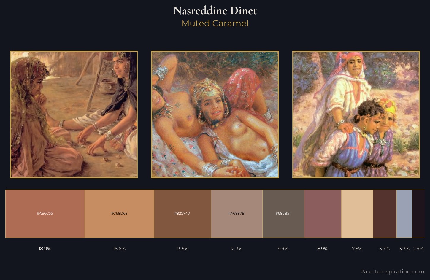 Nasreddine Dinet Palette 4 — Muted Caramel