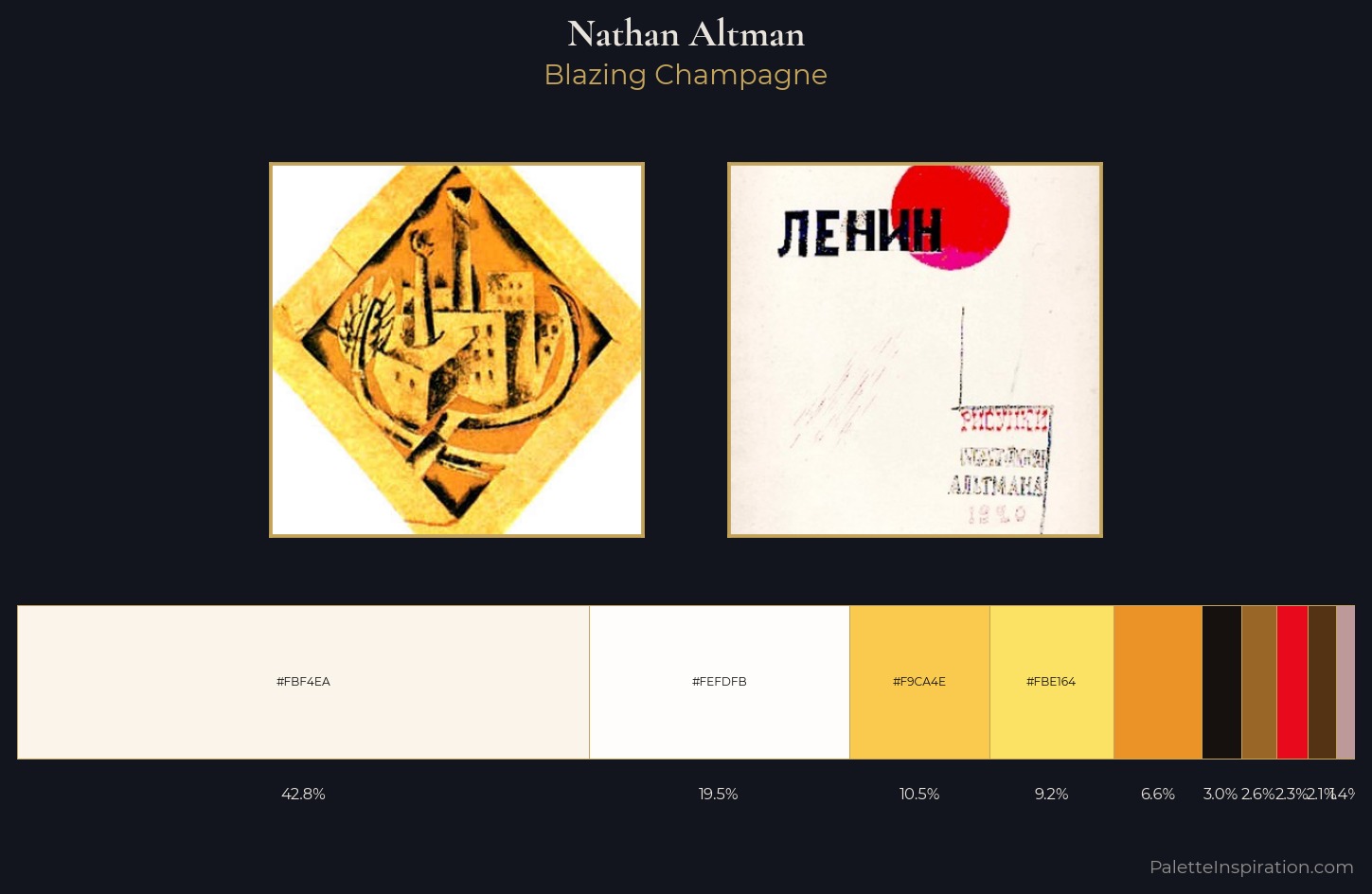 Nathan Altman Palette 1 — Blazing Champagne
