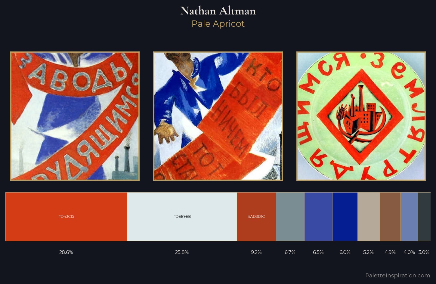 Nathan Altman Palette 6 — Pale Apricot