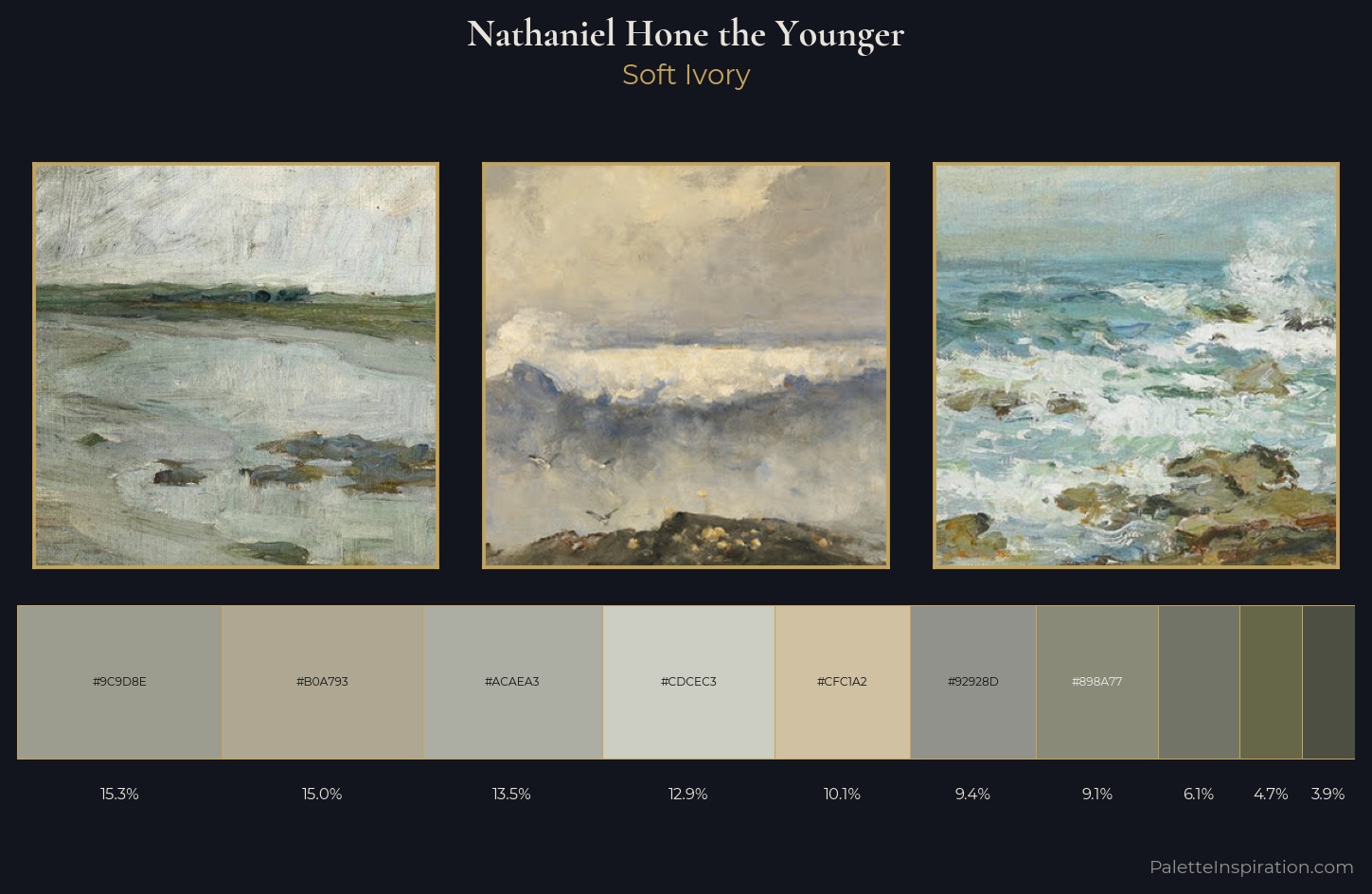 Nathaniel Hone the Younger Palette 1 — Soft Ivory