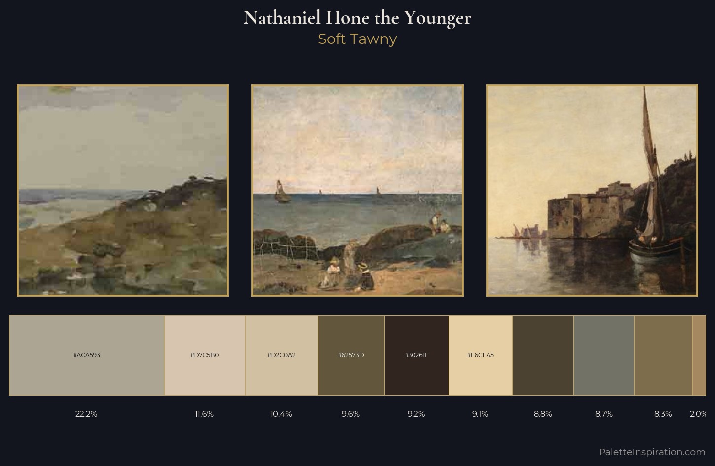 Nathaniel Hone the Younger Palette 4 — Soft Tawny