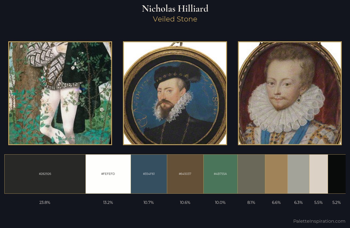 Nicholas Hilliard Palette 2 — Veiled Stone