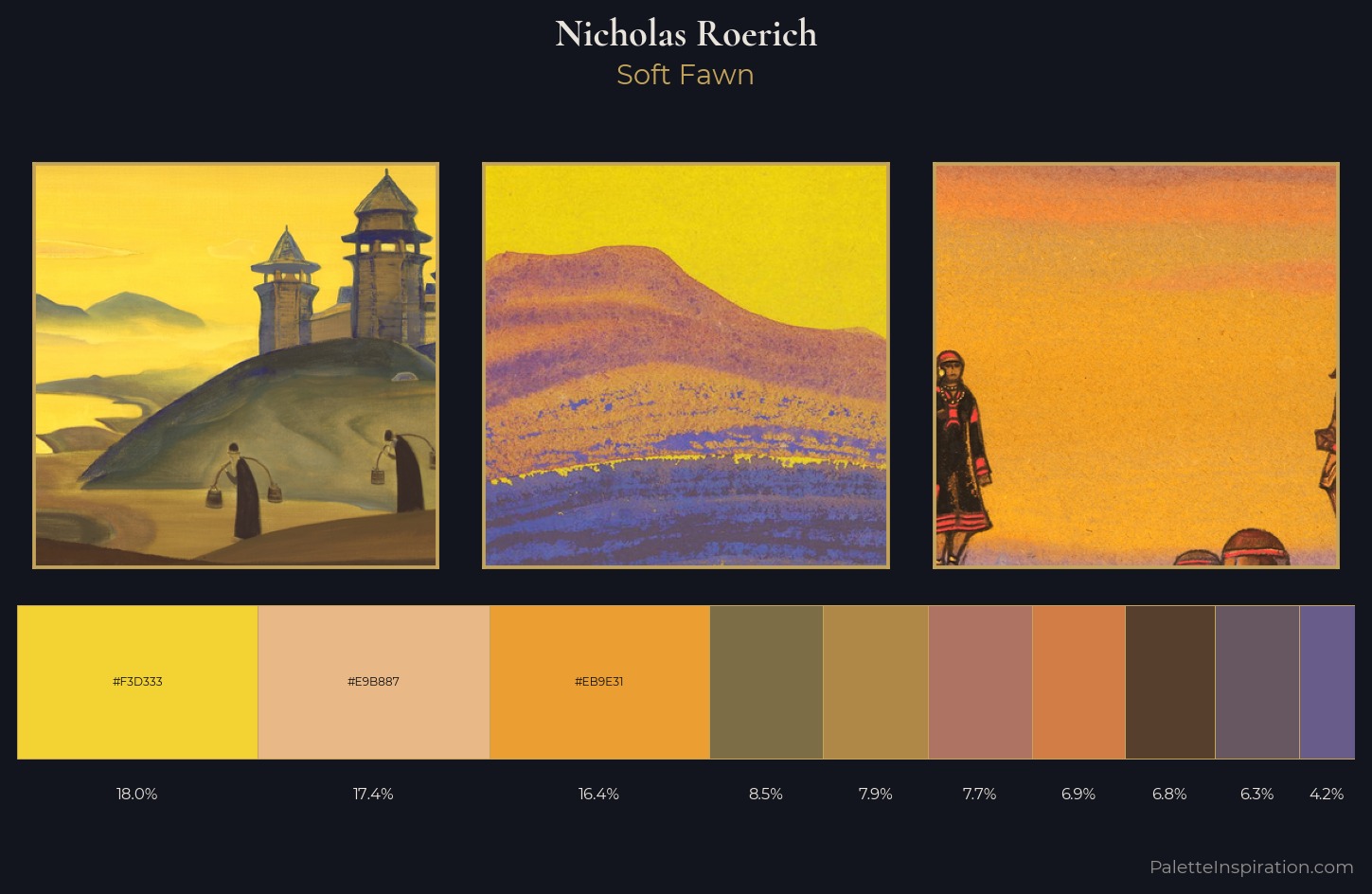 Nicholas Roerich Palette 8 — Soft Fawn