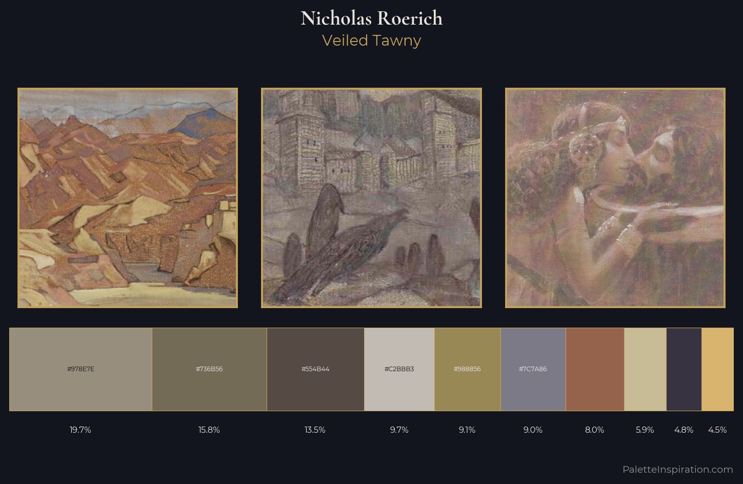 Nicholas Roerich Palette 9 — Veiled Tawny
