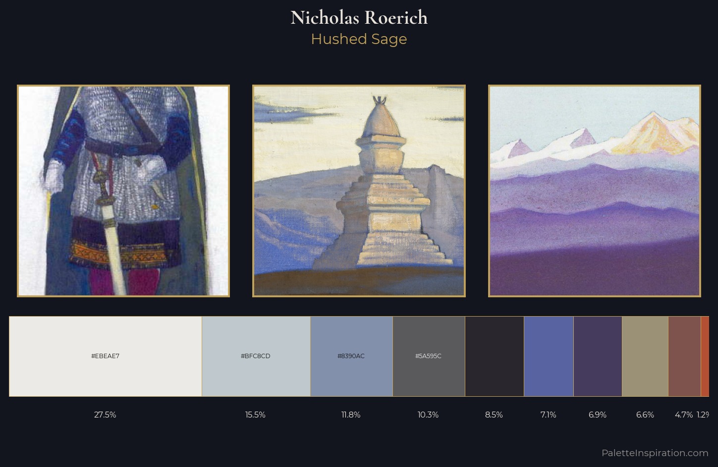 Nicholas Roerich Palette 14 — Hushed Sage