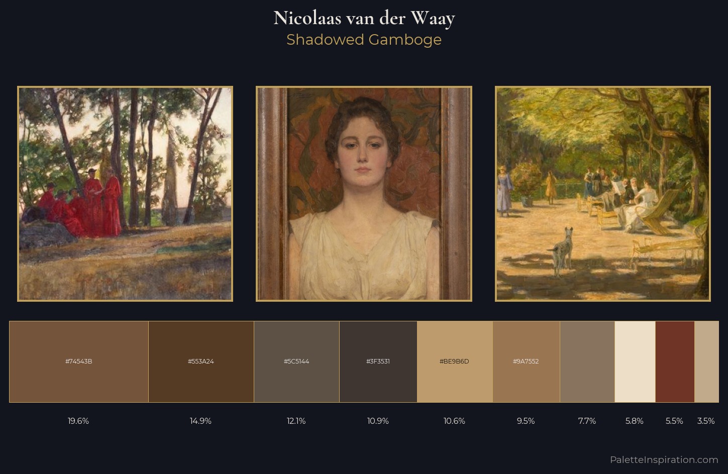Nicolaas van der Waay Palette 5 — Shadowed Gamboge