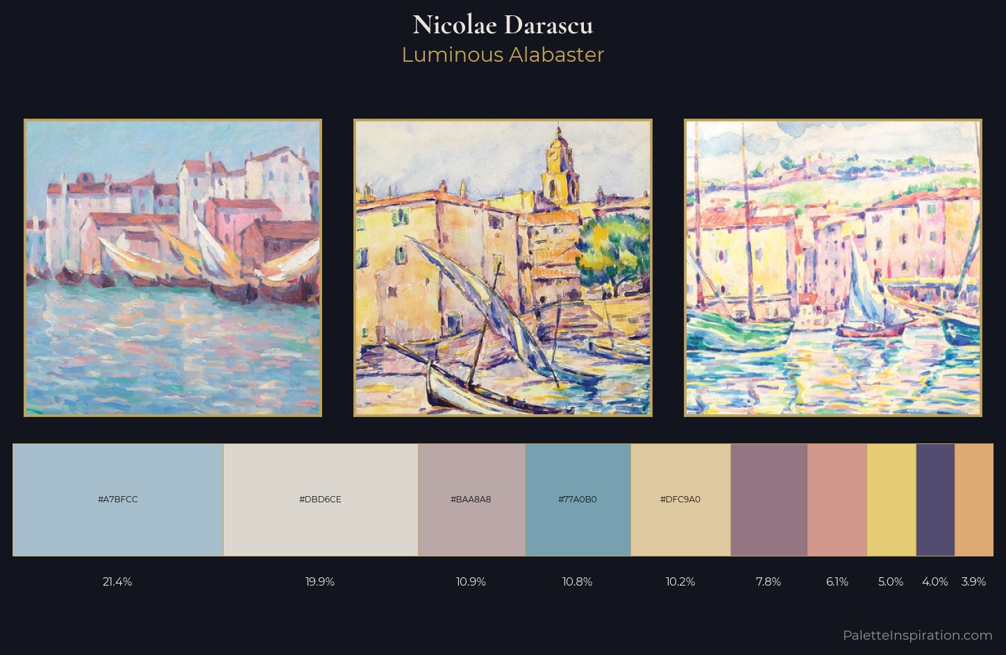 Nicolae Darascu Palette 1 — Luminous Alabaster