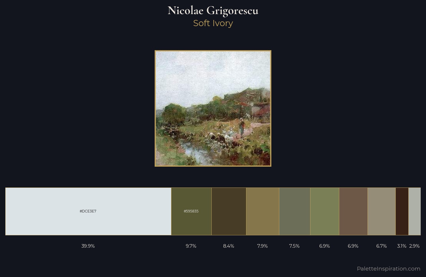 Nicolae Grigorescu Palette 5 — Soft Ivory