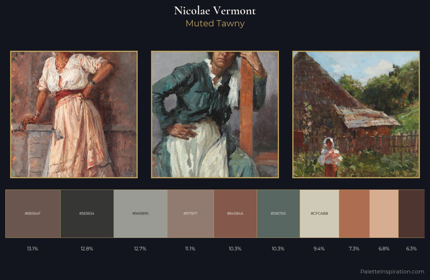 Nicolae Vermont Palette 8 — Muted Tawny