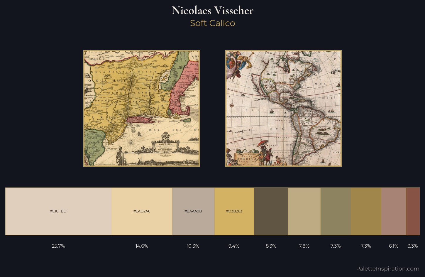 Nicolaes Visscher Palette 1 — Soft Calico