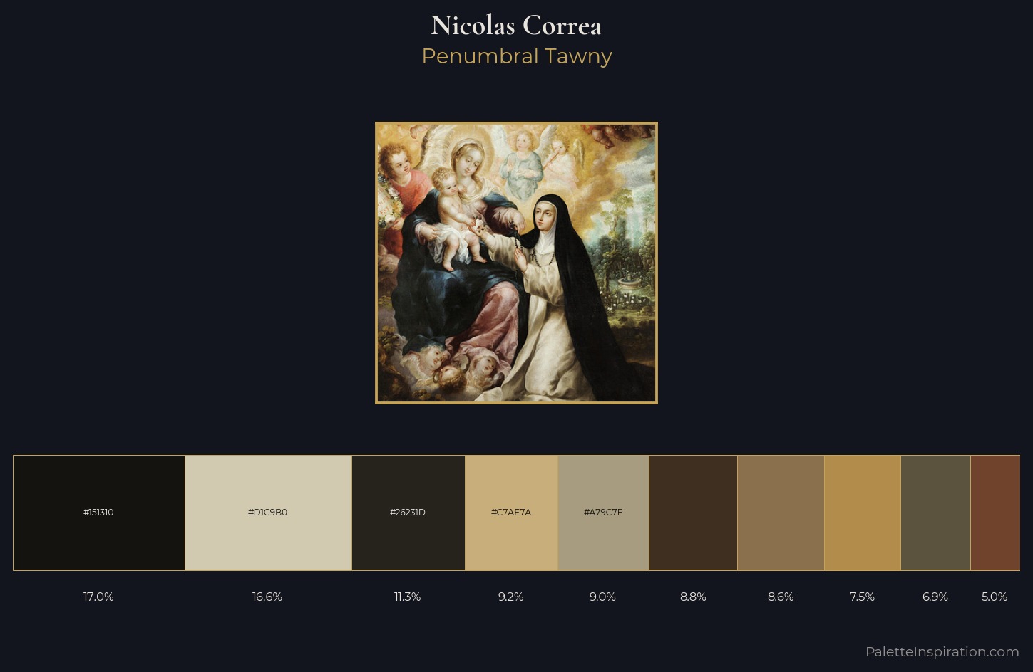 Nicolas Correa Palette 1 — Penumbral Tawny