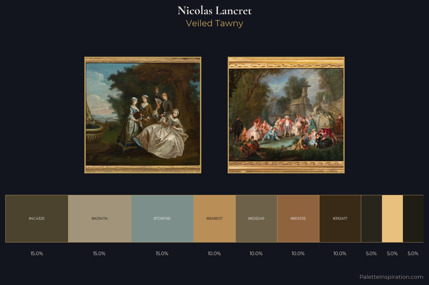 Nicolas Lancret Master Palette — Veiled Tawny