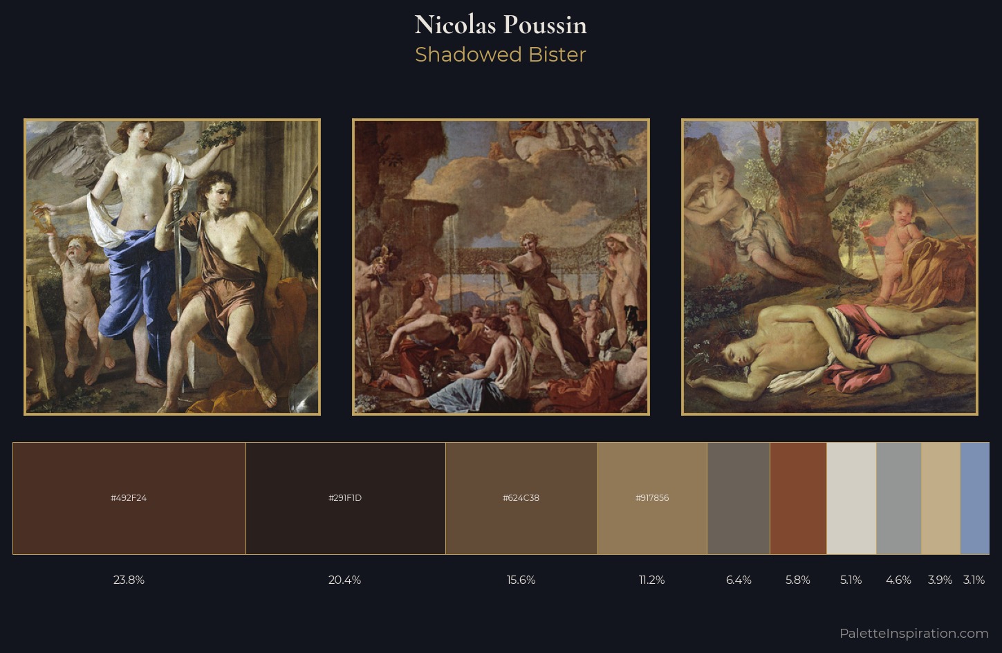 Nicolas Poussin Palette 3 — Shadowed Bister