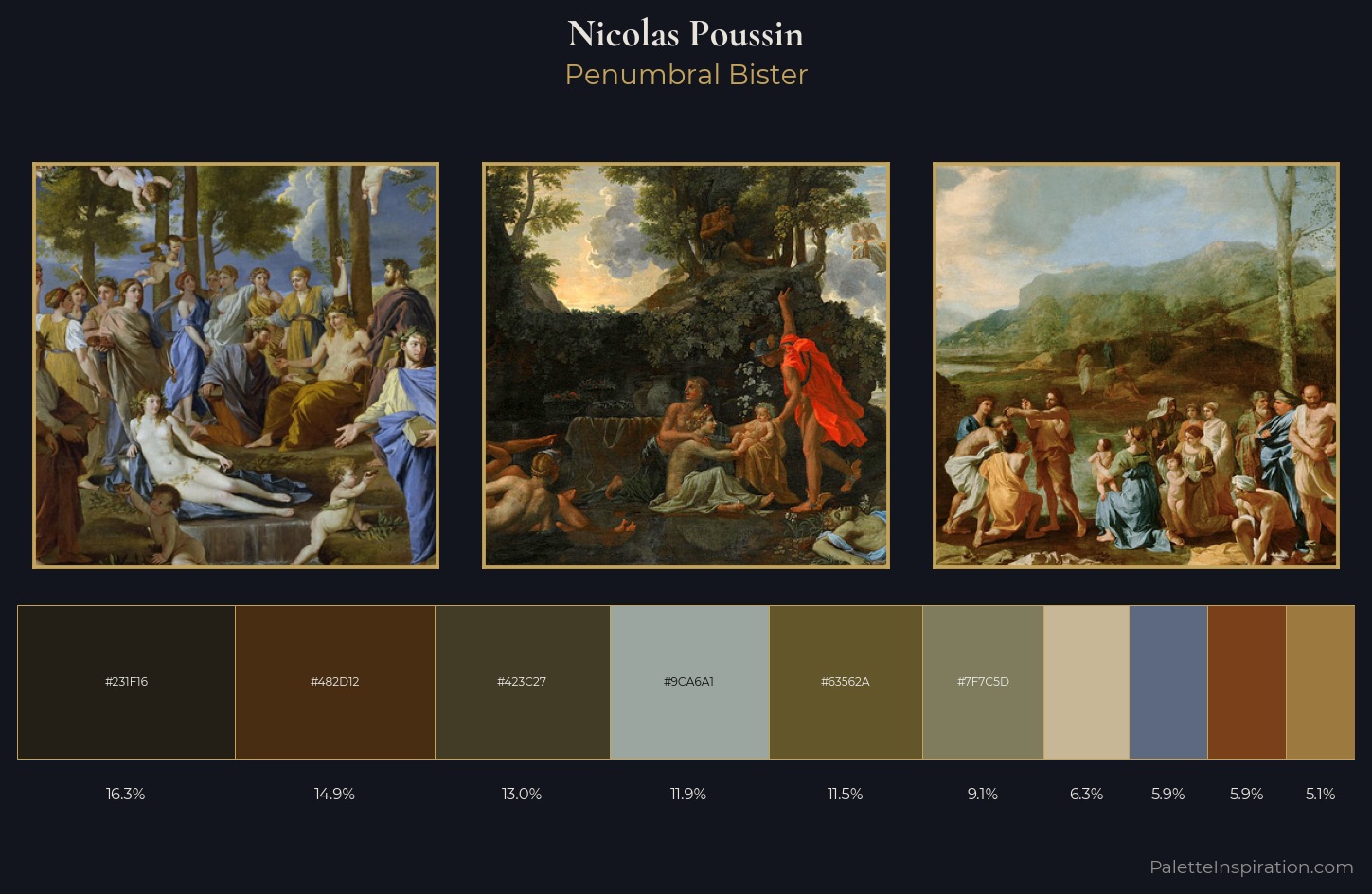 Nicolas Poussin Palette 7 — Penumbral Bister