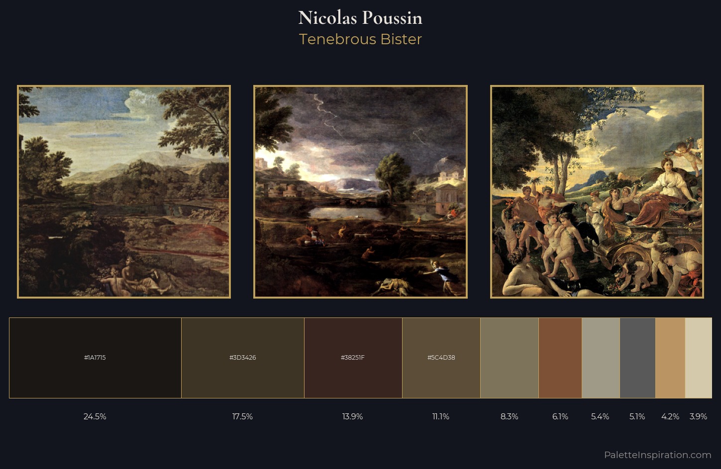Nicolas Poussin Palette 8 — Tenebrous Bister