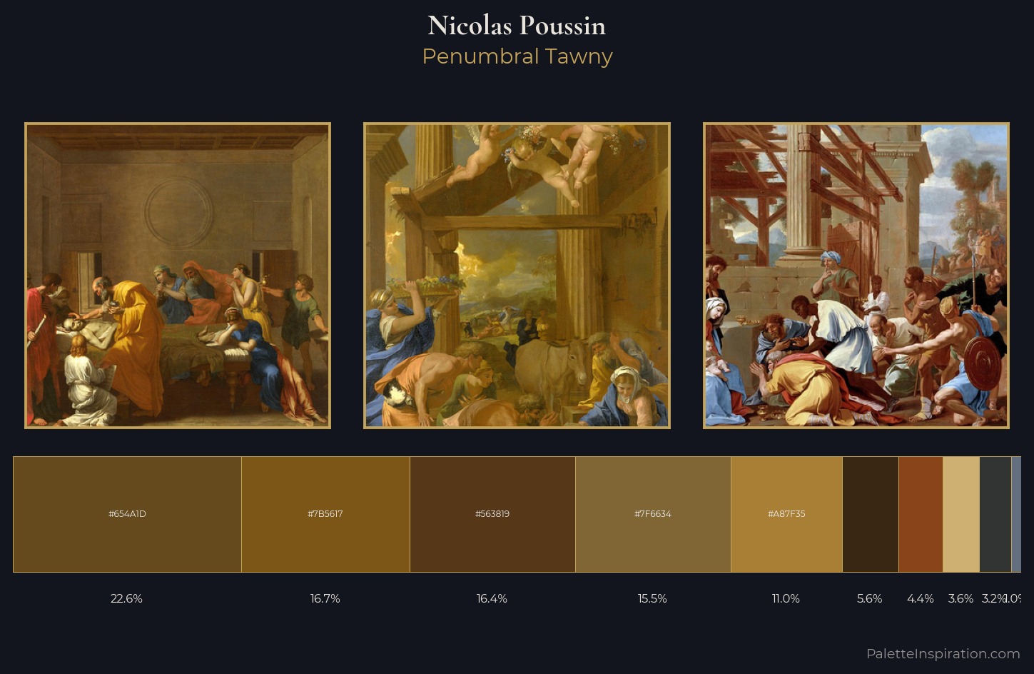 Nicolas Poussin Palette 11 — Penumbral Tawny