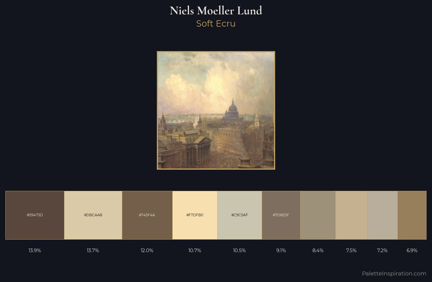 Niels Moeller Lund Palette 1 — Soft Ecru