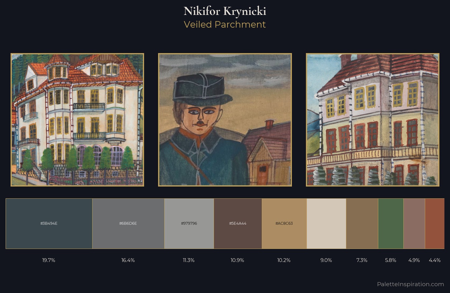 Nikifor Krynicki Palette 3 — Veiled Parchment