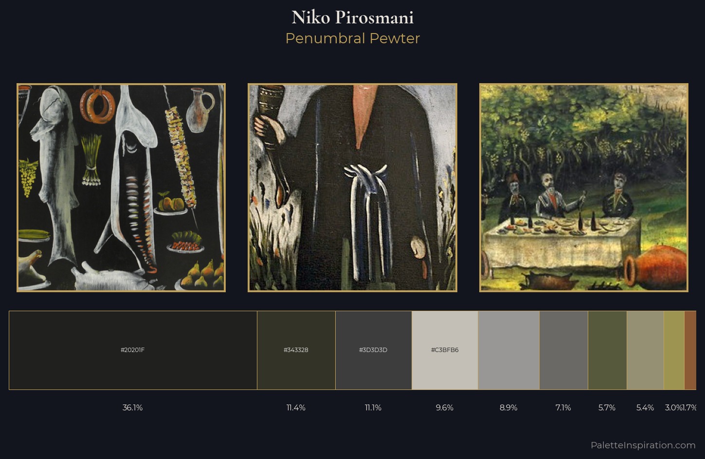 Niko Pirosmani Palette 6 — Penumbral Pewter