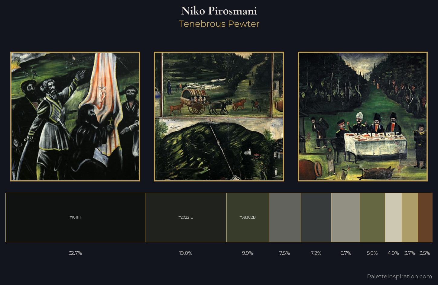 Niko Pirosmani Palette 12 — Tenebrous Pewter