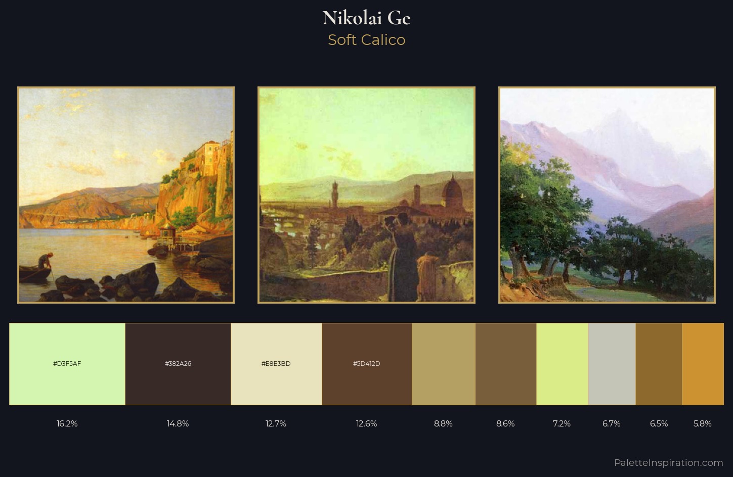 Nikolai Ge Palette 2 — Soft Calico