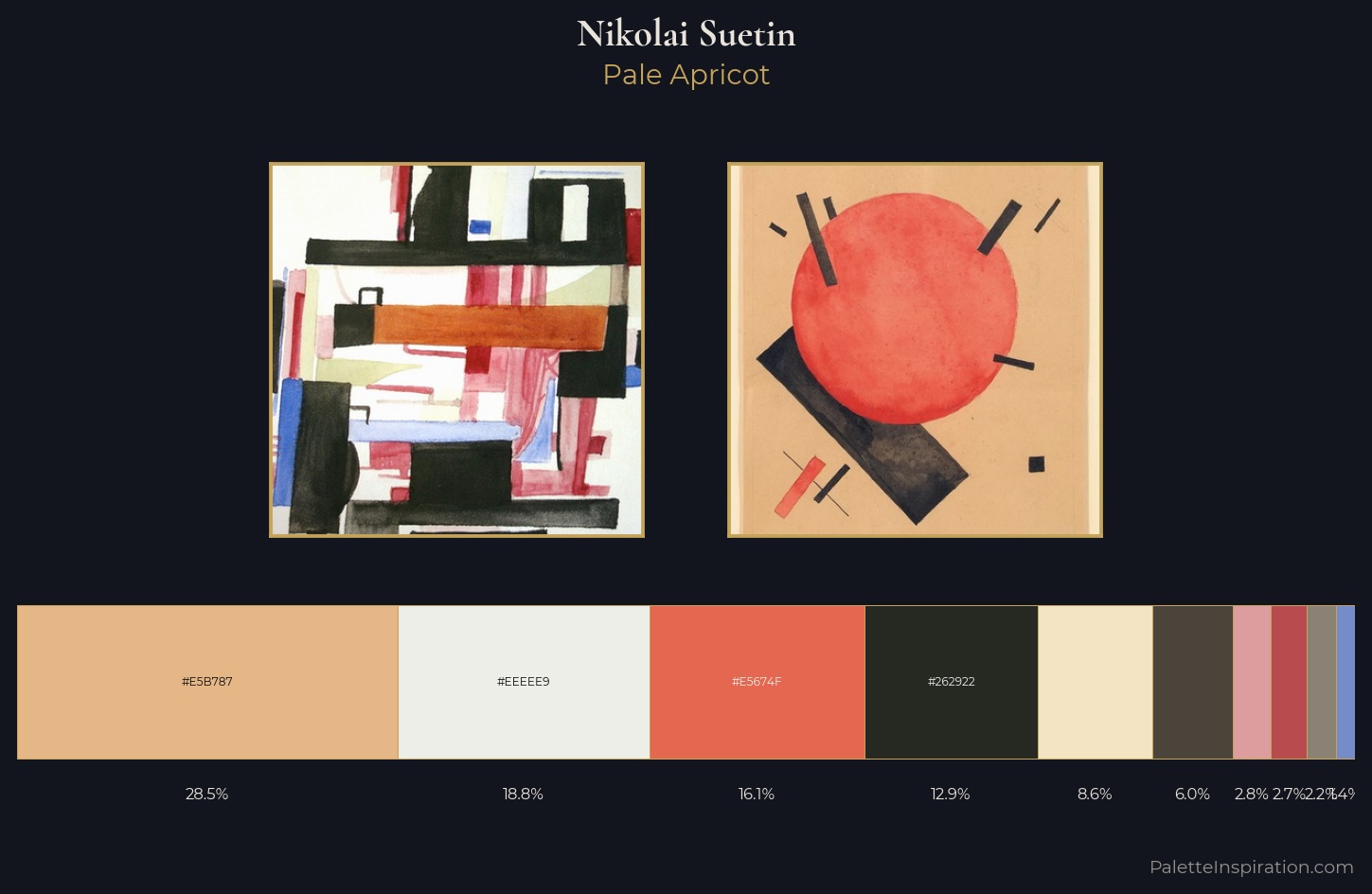 Nikolai Suetin Palette 2 — Pale Apricot