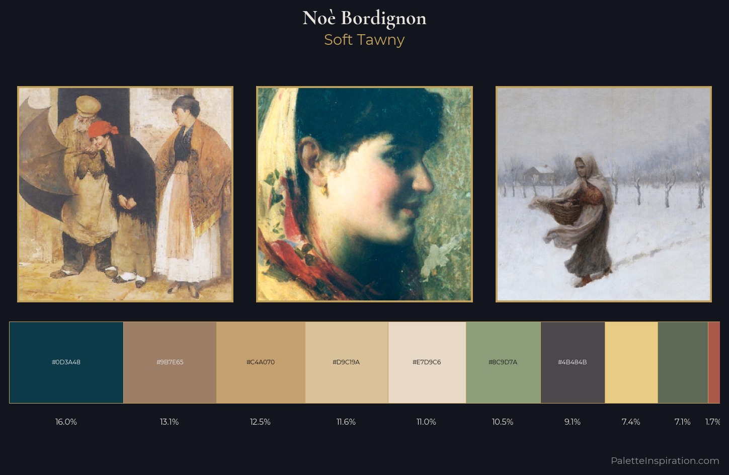 Noè Bordignon Palette 1 — Soft Tawny