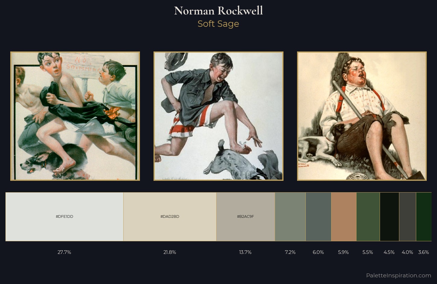 Norman Rockwell Palette 7 — Soft Sage