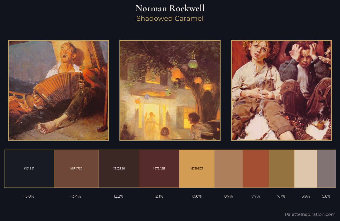 Norman Rockwell Palette 8 — Shadowed Caramel