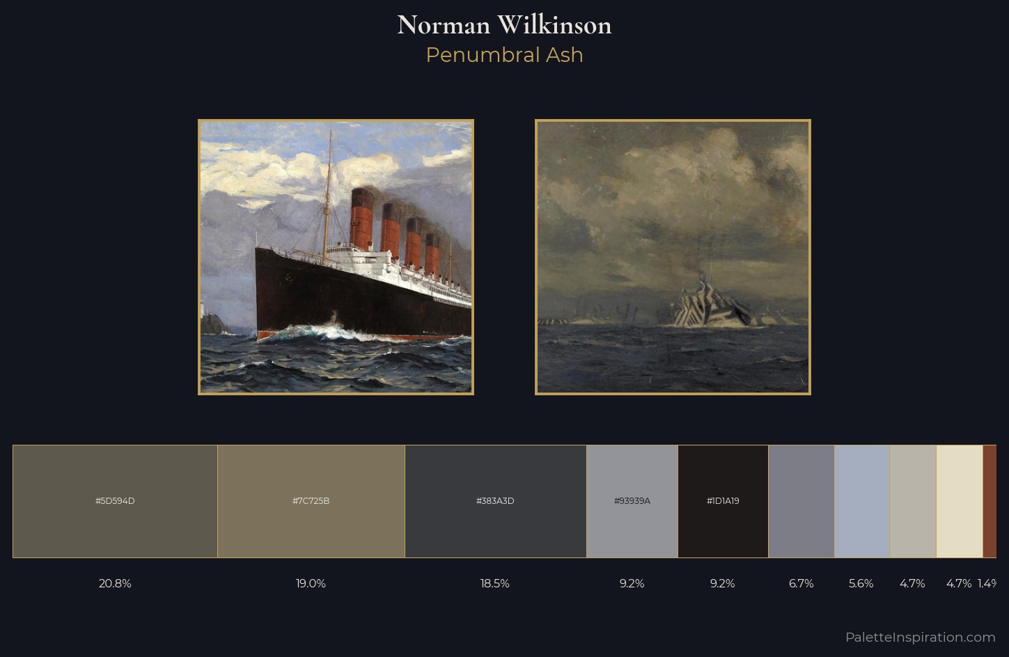 Norman Wilkinson Palette 1 — Penumbral Ash