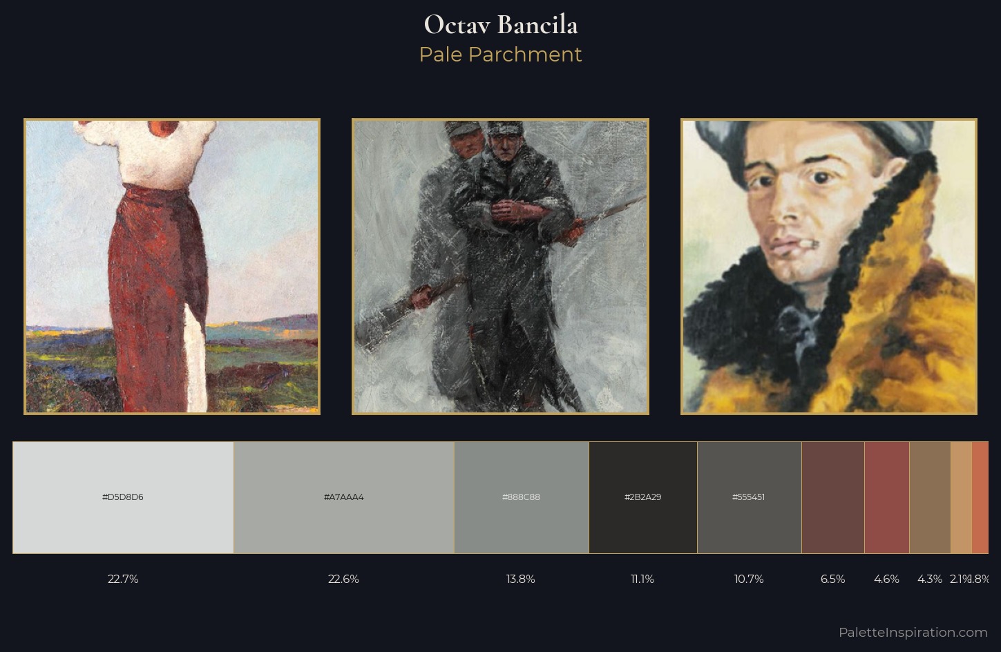 Octav Bancila Palette 1 — Pale Parchment