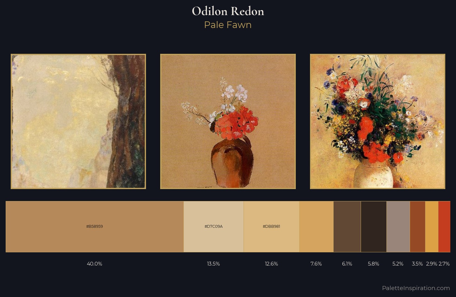 Odilon Redon Palette 4 — Pale Fawn