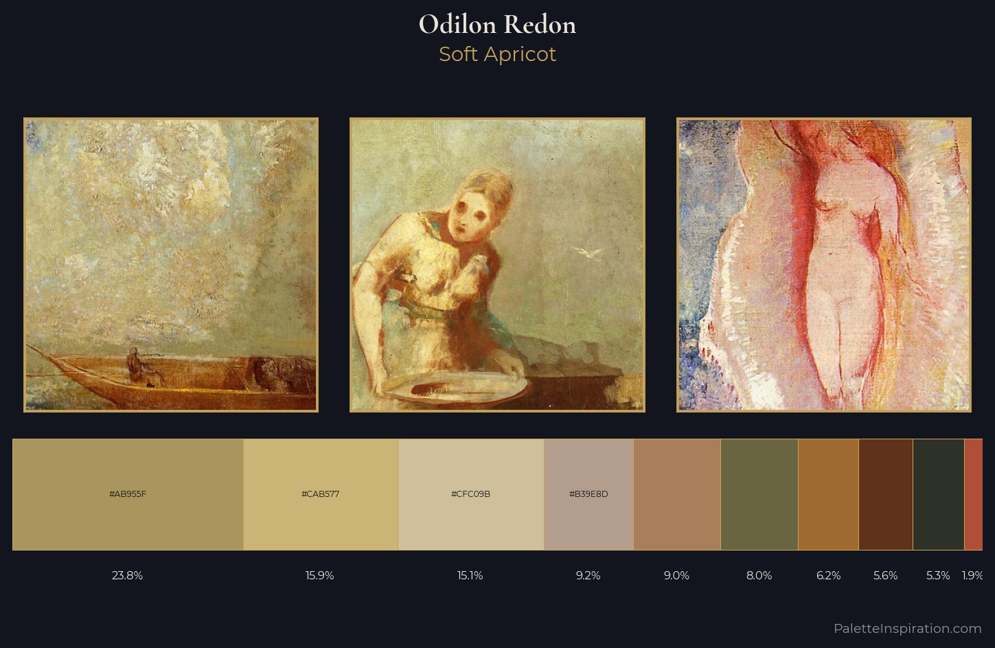 Odilon Redon Palette 5 — Soft Apricot