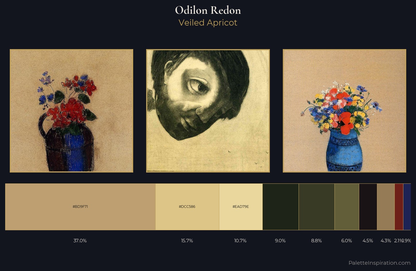 Odilon Redon Palette 19 — Veiled Apricot