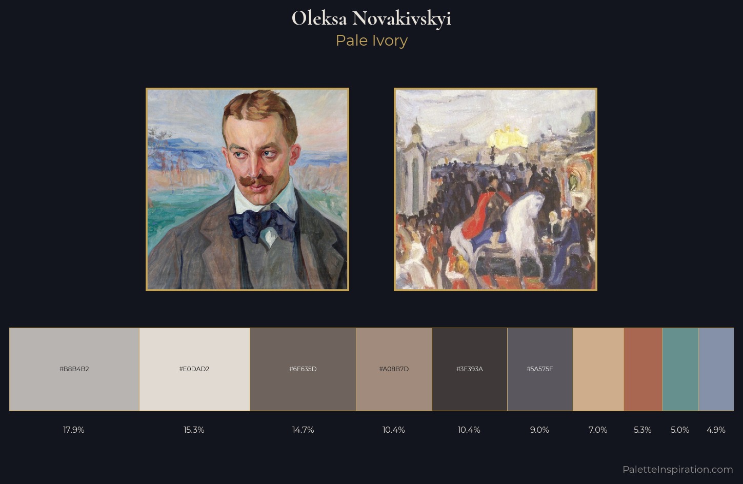 Oleksa Novakivskyi Palette 2 — Pale Ivory